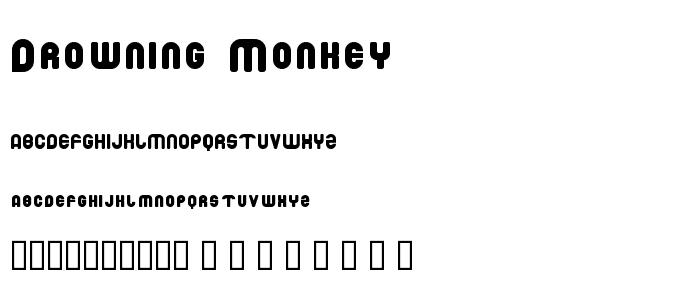 Drowning Monkey font